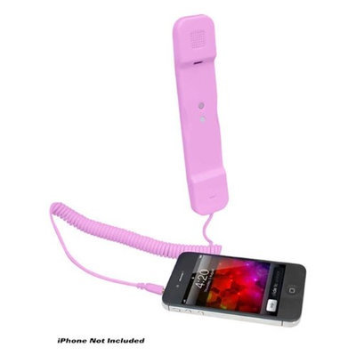 Pyle PITP8 Handset for iPhone/iPad/iPod/Android Phones, Pink