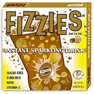 Fizzies Root Beer Instant Sparkling Drink Tablets, 12 tablets per box (6 pack)