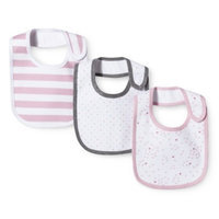 Newborn Girls' 3 Pack Bib Set - Strawberry Pink by Circo