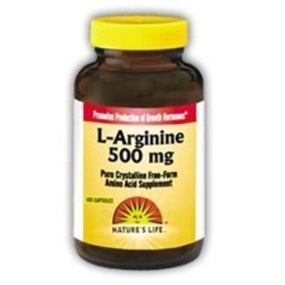 L-Arginine 500mg Nature's Life 50 Caps