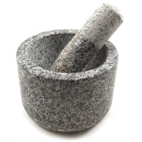 Chefgadget Granite Mortar and Pestle, 5.75 Inch Diameter