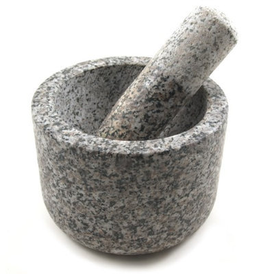 Chefgadget Granite Mortar and Pestle, 5.75 Inch Diameter