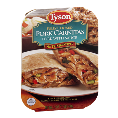 Tyson Pork Carnitas Fully Cooked