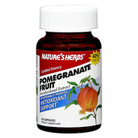 Nature's Herbs Pomegranate Fruit 800 mg Herbal Supplement Capsules