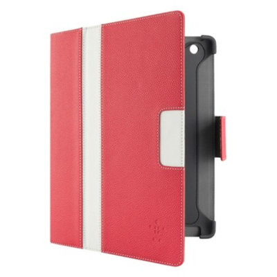 Belkin Folio Case for iPad 3 Cinema Stripe - Pink/White (F8N753ttC02)
