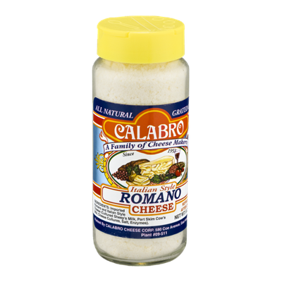 Calabro Italian Style Romano Cheese Grated