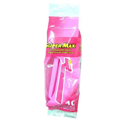 Super Max Ladies Supermax Twin Disposable Razors 10ct 2 Pack