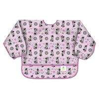Bumkins Disney Baby Minnie Mouse Waterproof Sleeved Baby Bib - Pink