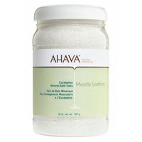 AHAVA Muscle Soothing Mineral Bath Salts, Eucalyptus, 32 oz.
