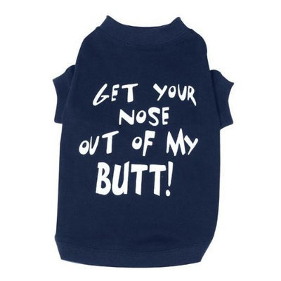 Zack & Zoey Get Your Nose Pet Tee Shirt - Blue