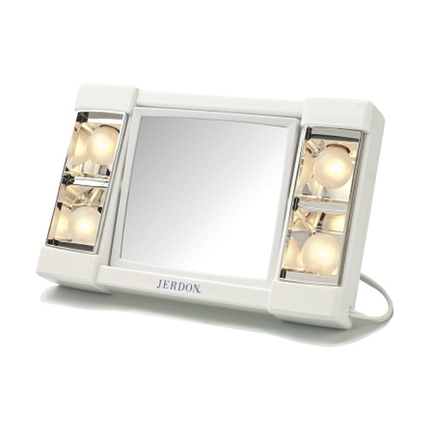 Jerdon Lighted Makeup Mirror with 3X Magnification
