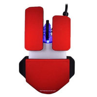 Speedmind 3-Button Adjustable 1600 dpi USB Optical Scroll Gaming Mouse w/LED-Red