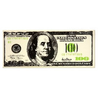 US Toy Company LM101 $100 Bill Erasers-36-Bx