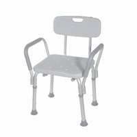 Drive Medical Bath Bench with Padded Arms and Back, 1 ea