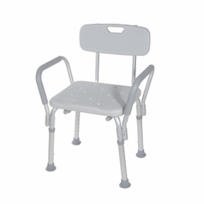 Drive Medical Bath Bench with Padded Arms and Back, 1 ea
