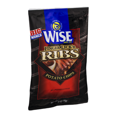 Wise Finger Lick'n Ribs Potato Chips
