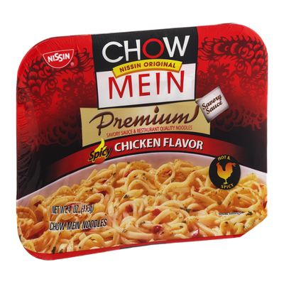 Nissin Chow Mein Premium Spicy Chicken Chow Mein Noodles