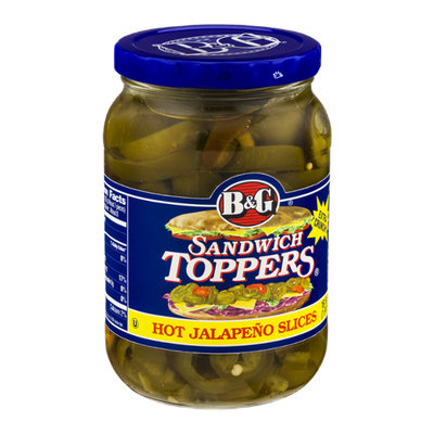 B&G Sandwich Toppers Hot Jalapeno Slices Extra Crunchy