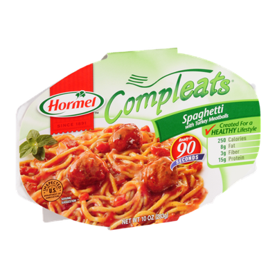 Hormel Compleats Spaghetti with Turkey Meatballs