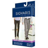 Sigvaris Select Comfort Knee High 20-30mmHg Unisex Open Toe, M4, Black