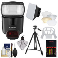 Canon Speedlite 430EX II Flash with Softbox + Bounce Diffuser + Batteries & Charger + Tripod + Kit for EOS 6D, 70D, 5D Mark II III, Rebel T3, T3i, T4i, T5, T5i, SL1 Cameras
