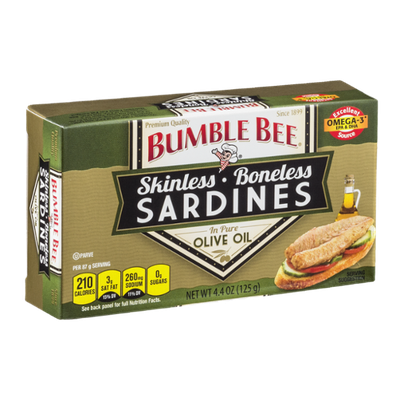Bumble Bee Sardines in Pure Olive Oil Skinless and Boneless
