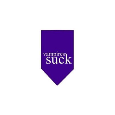 Ahi Vampires Suck Screen Print Bandana Purple Large