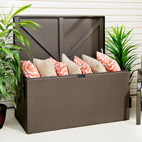 Arrow Sheds & Storage Designer Series 116 gal. Basket Weave Steel Storage Chest DSSCBW