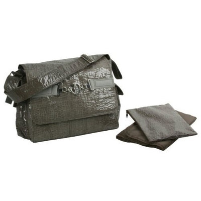 Kalencom Pippen's Messenger Bag, Crackle Platinum