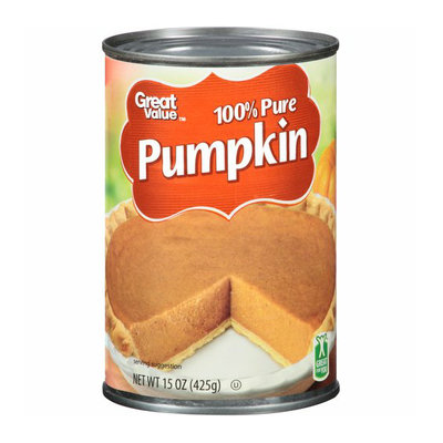 Great Value 100% Pure Pumpkin