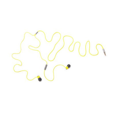 Griffin Yellow / Grey Bolts Talk Earbuds with Mic