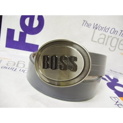 Handy Solutions HUGO BOSS MEN's BELT BUCKLE WITH LEATHER BELT/STRAP By BOSS