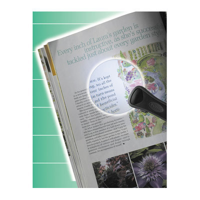 Drive Medical Rimless Magnifier Lens in Black with LED Light