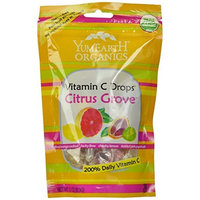 Yummyearth YumEarth Organic Vitamin C Drops, Citrus Grove, 3.3 Ounce Pouches (Pack of 6)