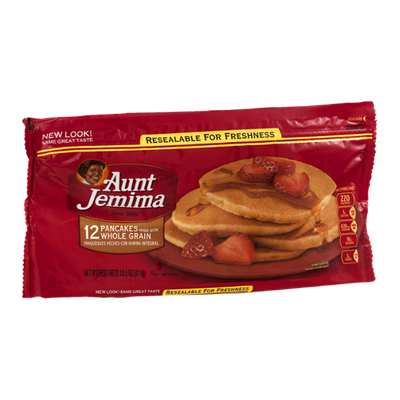Aunt Jemima Whole Grain Pancakes - 12 CT