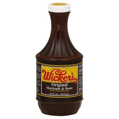 Wicker's Wickers Sauce Original Marinade & Baste BBQ, 24-Ounce (Pack of 6)