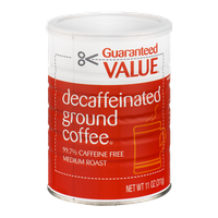 Guaranteed Value Decaffeinated Ground Coffee Medium Roast