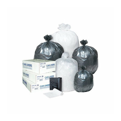Inteplast Group 60 Gallon Low-Density Can Liner in White