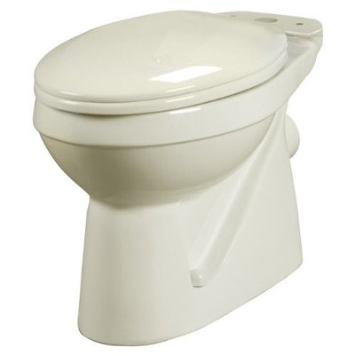 Bathroom Anywhere 38722 Macerating Elongated Toilet Bowl, Bone