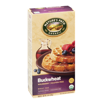 Nature's Path Organic Wheat & Gluten Free Waffles Buckwheat Wildberry - 6 CT