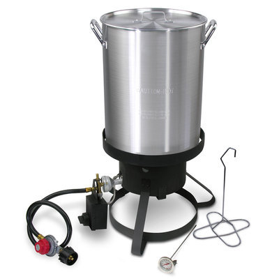 Cajun Injector 30 qt. LP Turkey Fryer with TImer