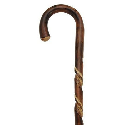 Harvy Men Crook Cane Scorched Chestnut -Affordable Gift! Item #DHAR-9763800