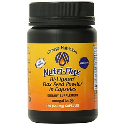 Omega Nutrition, Hi-Lignan, Flax Seed Powder Capsules, 550mg, 180-Count
