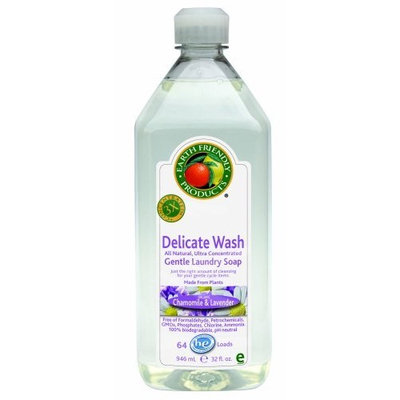 Earth Friendly Products Delicate Wash 3X, Chamomile & Lavender, 32-Ounce Bottle (Pack of 6)