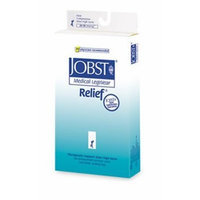 Jobst Relief 20-30 mmHg Unisex Closed Toe Knee High Support Sock with Silicone Top Band Size: X-Large Full Calf