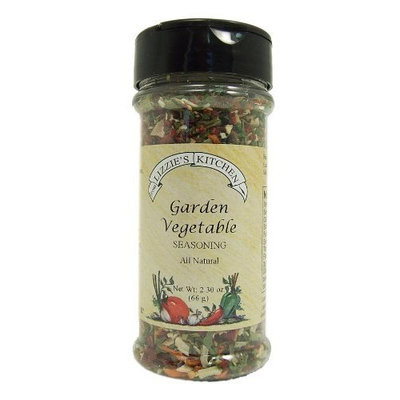 Lizzie's Kitchen Garden Vegetable Seasoning, 2.30-Ounce Plastic Jars (Pack of 4)