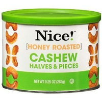 Nice! Cashew Nice! Honey Roasted Cashew Halves and Pieces, 9.25 oz