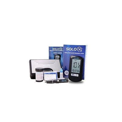 Solo V2 Audible Blood Glucose Meter Kit and 50ct Test Strips