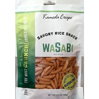 Kameda Crisps No Peanuts Wasabi Flavor, 3.5-Ounce (Pack of 12)