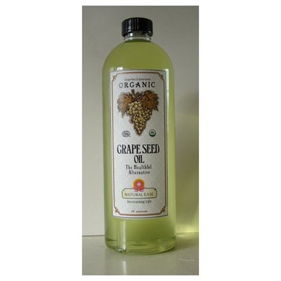 Natural-ease Organic Grapeseed Oil Cold Pressed and refined. 16.65Oz. Fresh, Clean, Light Flavors and high heat.